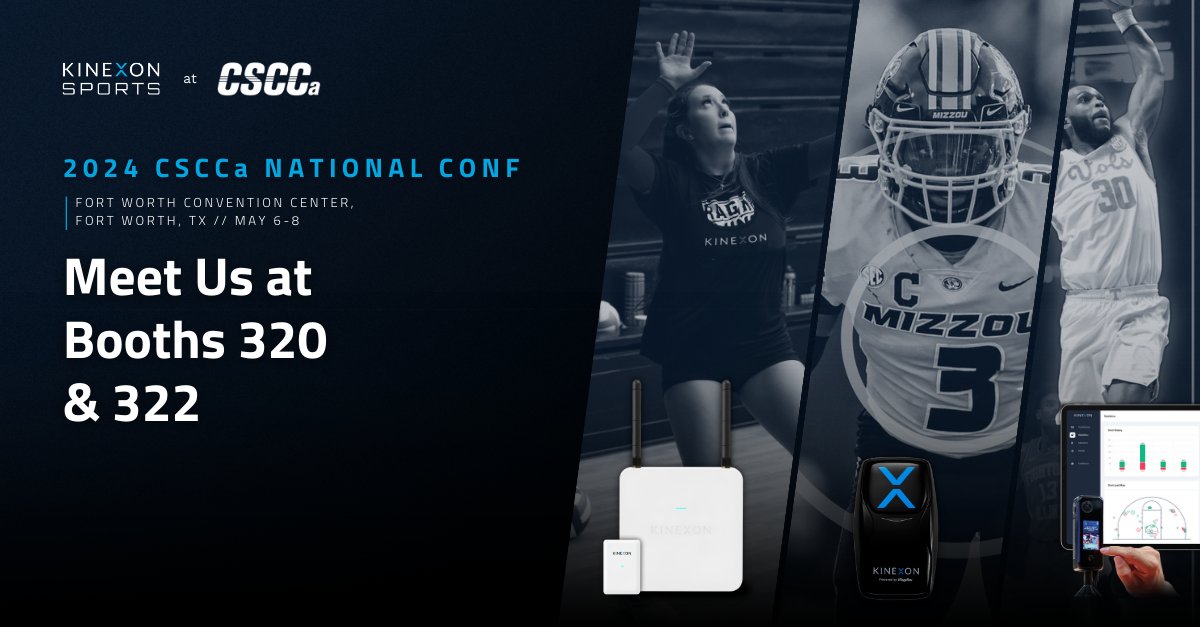 We're gearing up for the 💪 CSCCa National Conference (Booths 320 & 322) in Fort Worth, TX next week! Remember to stop by the booth to speak with our team members about data analytics solutions driving performance insights for S&C coaches. 📊 #InnovateTheGame #dataanalytics