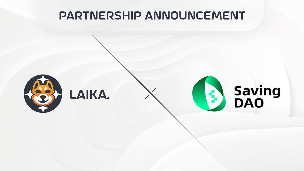 LAIKA is delighted to announce its collaboration with SavingDAO, a platform dedicated to bridging Web2 and Web3!
Through this partnership, LAIKA stands to benefit significantly. SavingDAO's focus on connecting Web2 and Web3 means that LAIKA will