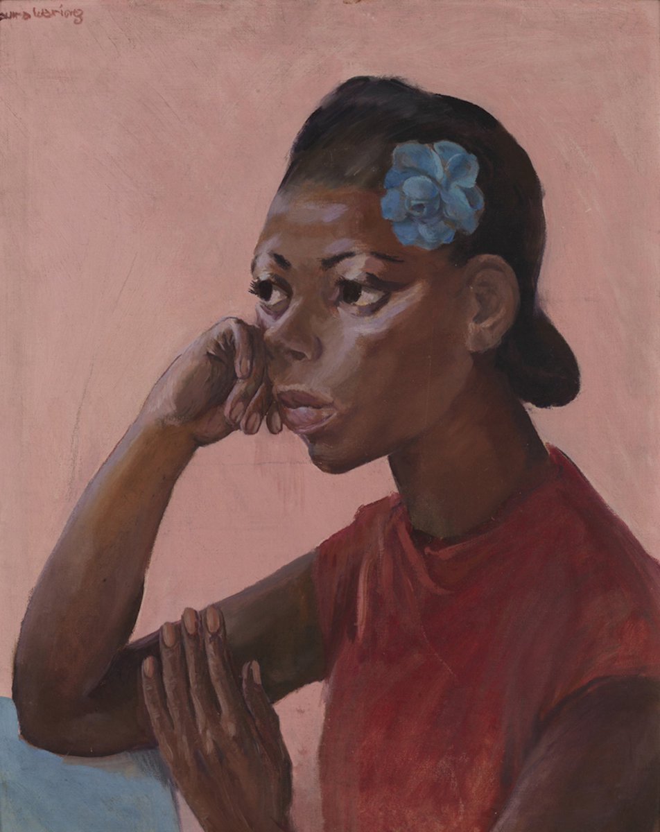 🌸Though born into relative privilege compared to most African Americans in the late 19th century, Laura Wheeler Waring’s career as a noted portraitist was not without obstacles.
📘: pafa.org/events/laura-w…

🏛 @PAFAcademy 
The Study of a Student
Laura Wheeler Waring ca. 1940s