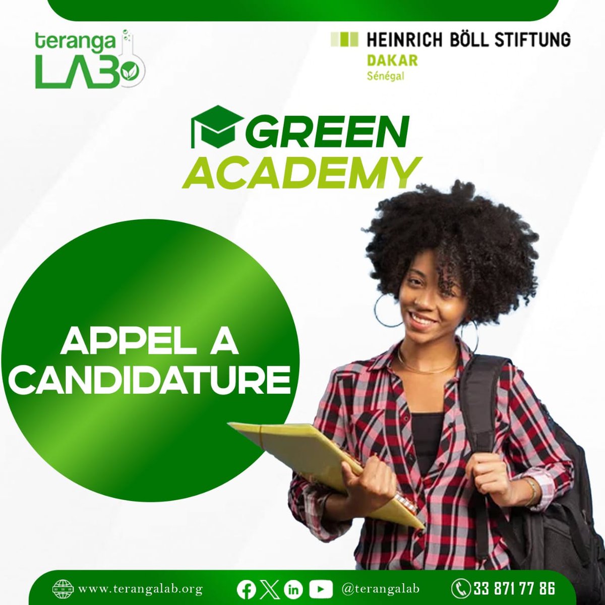 🌱🔋 Rejoignez-nous pour la Green Academy à Dakar, en partenariat avec @terangalab! 🌍 Si vous êtes passionné par la transition énergétique, la politique et la justice sociale, postulez maintenant! Date limite: 20 mai. docs.google.com/forms/d/e/1FAI…