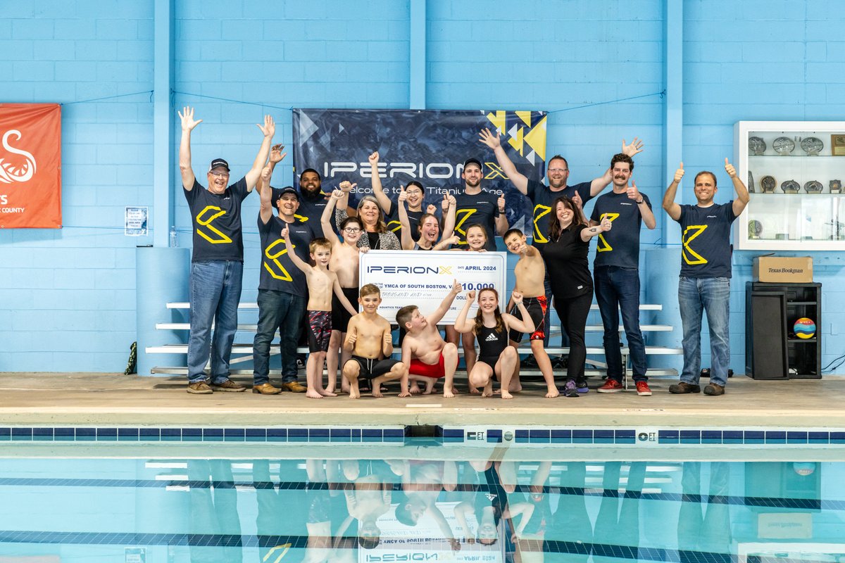.@iperionx was pleased to donate funding for the YMCA South Boston/Halifax County to support their Aquatics Team. We are extremely grateful for the opportunity to support the YMCA through this donation and look forward to continued collaboration with the South Boston community!