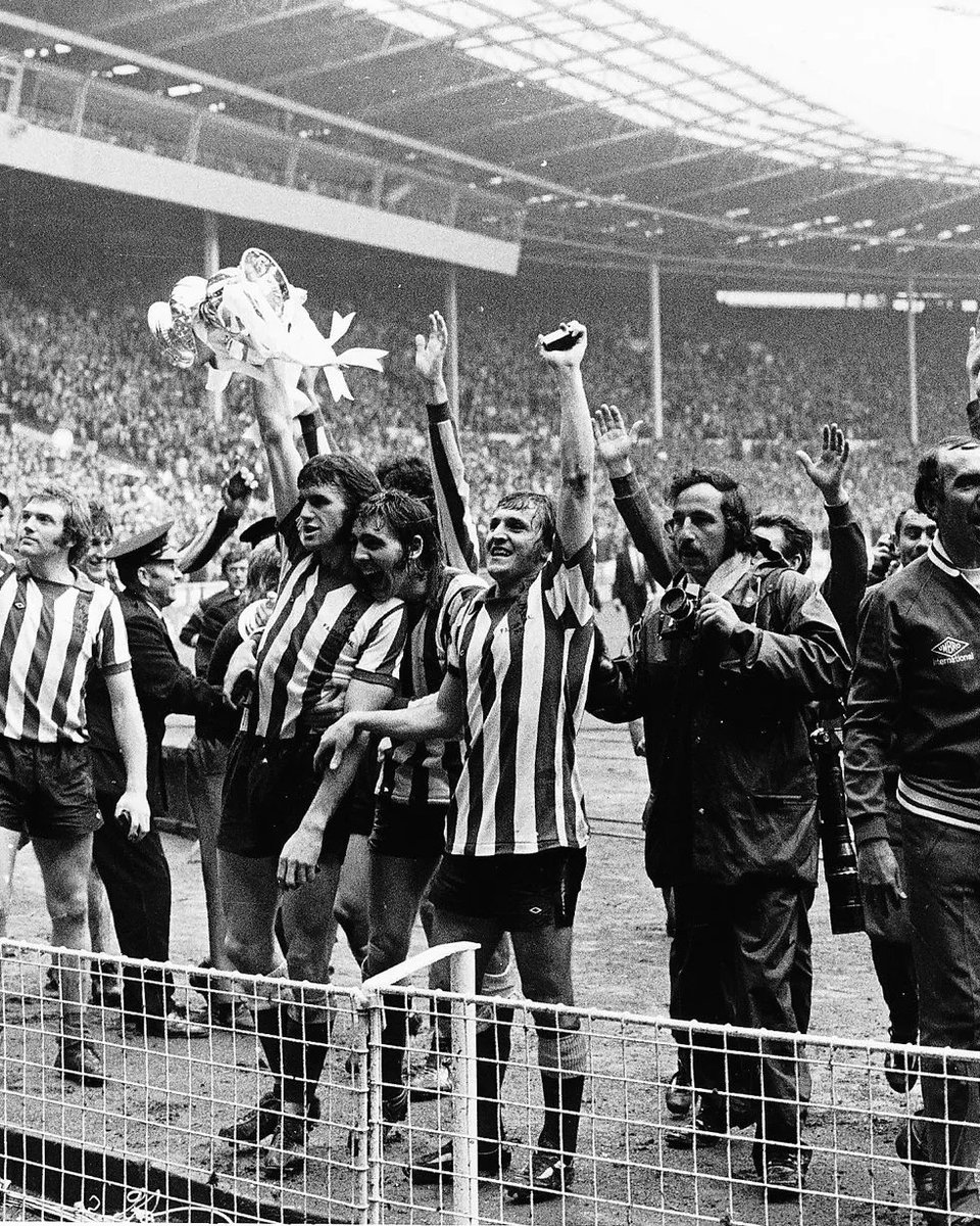 🏆 The 1973 FA Cup winners. 51 years ago, we made history at Wembley ❤️ #SAFC | @EmiratesFACup