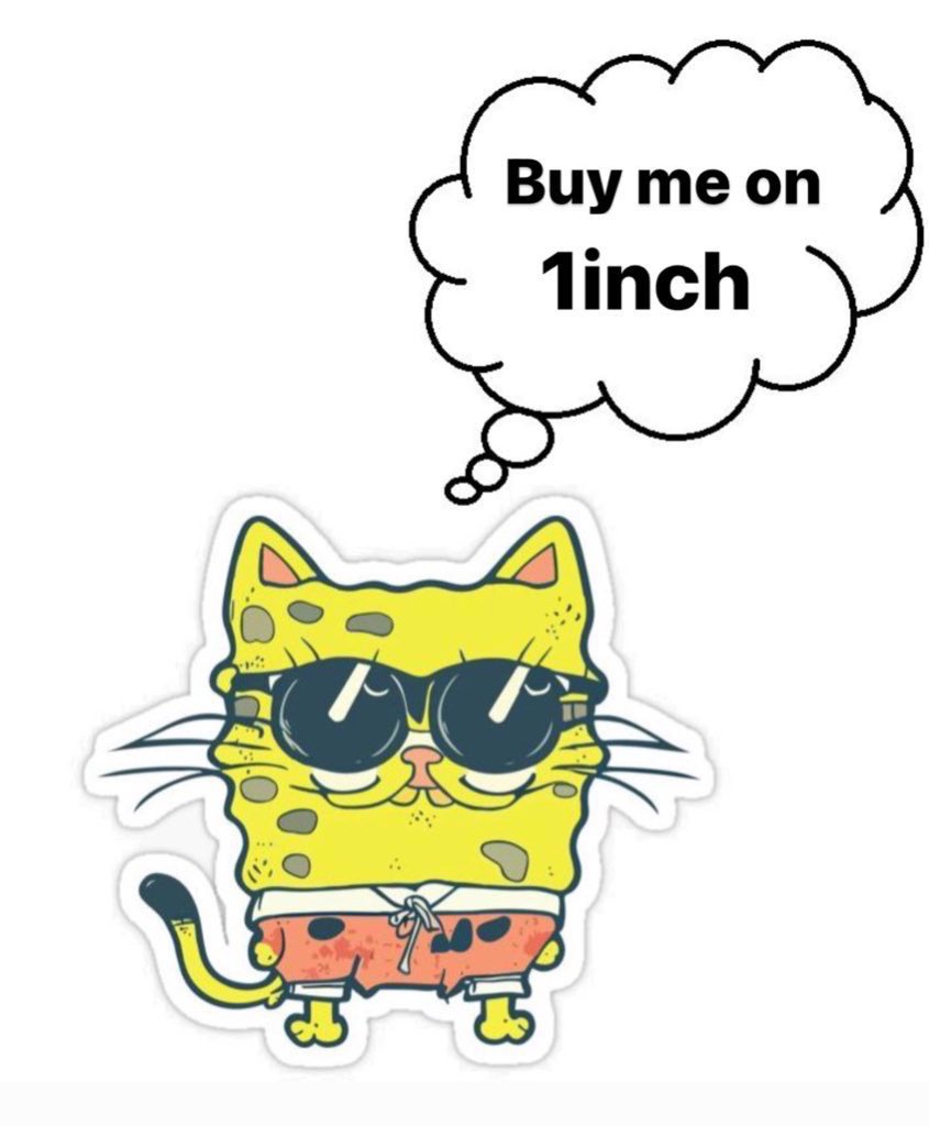 Title: Embrace the Cuteness: #SpongeCat on 1inch! 🐱🧽 Hey Crypto Fam! 🚀 Let's dive into the adorable world of #SpongeCat on 1inch! 🐱🧽 ➡️ : app.1inch.cm/?presale/CLAIM #SpongCat SpongeCat #Airdrop #Airdrops #AirdropAlert #AirdropSeason #AirdropGiveaway $DEGE #CORE $DIONE