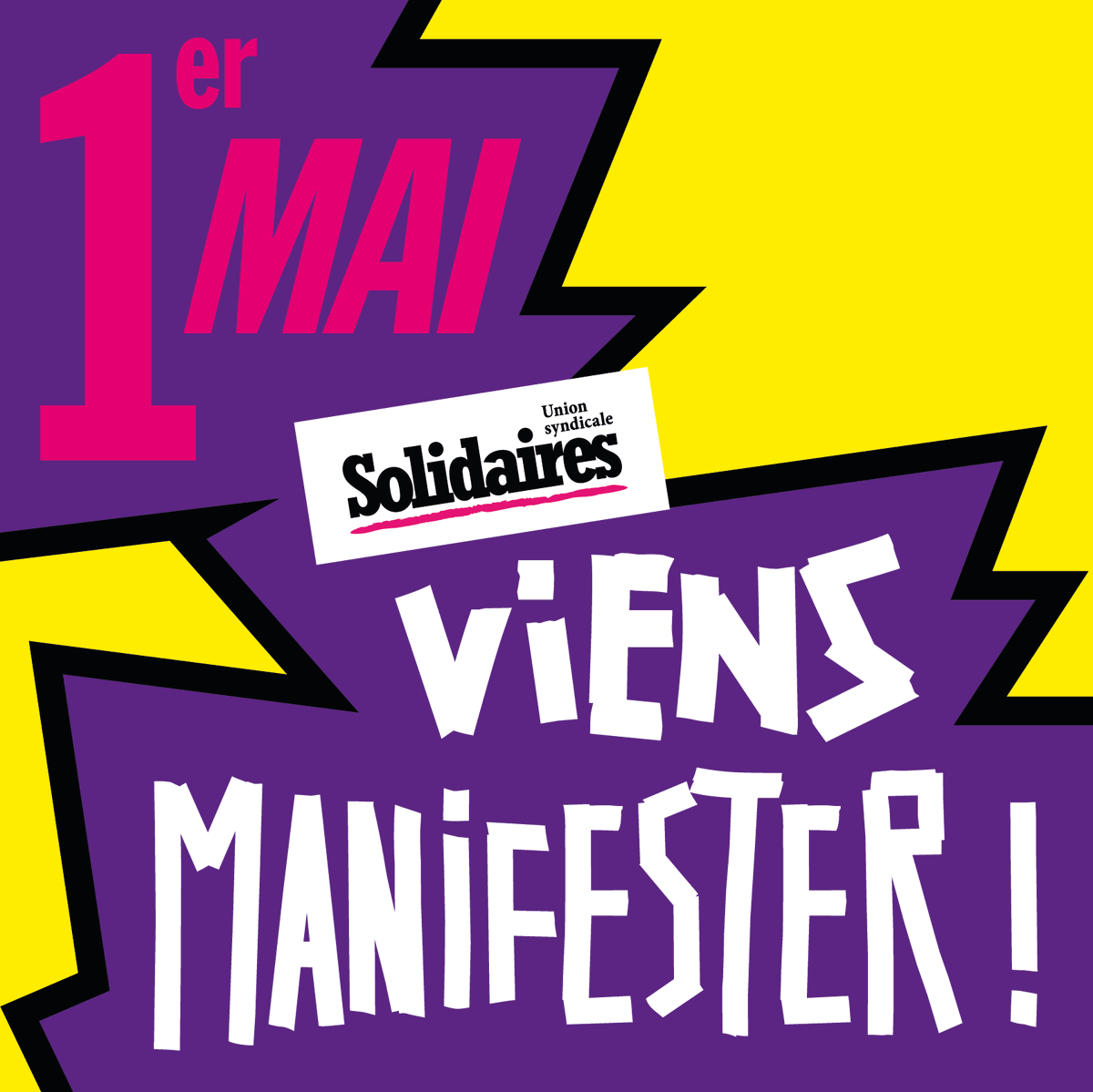 Plus que jamais nous devons être nombreuses et nombreux ce #1erMai contre les politiques de ce gouvernement ! @SolidairesFiP @SolidairesFP @UnionSolidaires