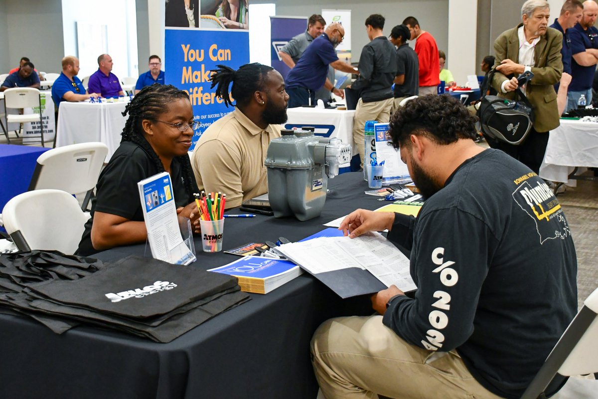 We recently held a hiring event for seniors at Plumbers & Steamfitters Local Union 60. The booth style setup allowed various companies to display and share information about career and technical skilled opportunities that may be available to students directly out of high school.