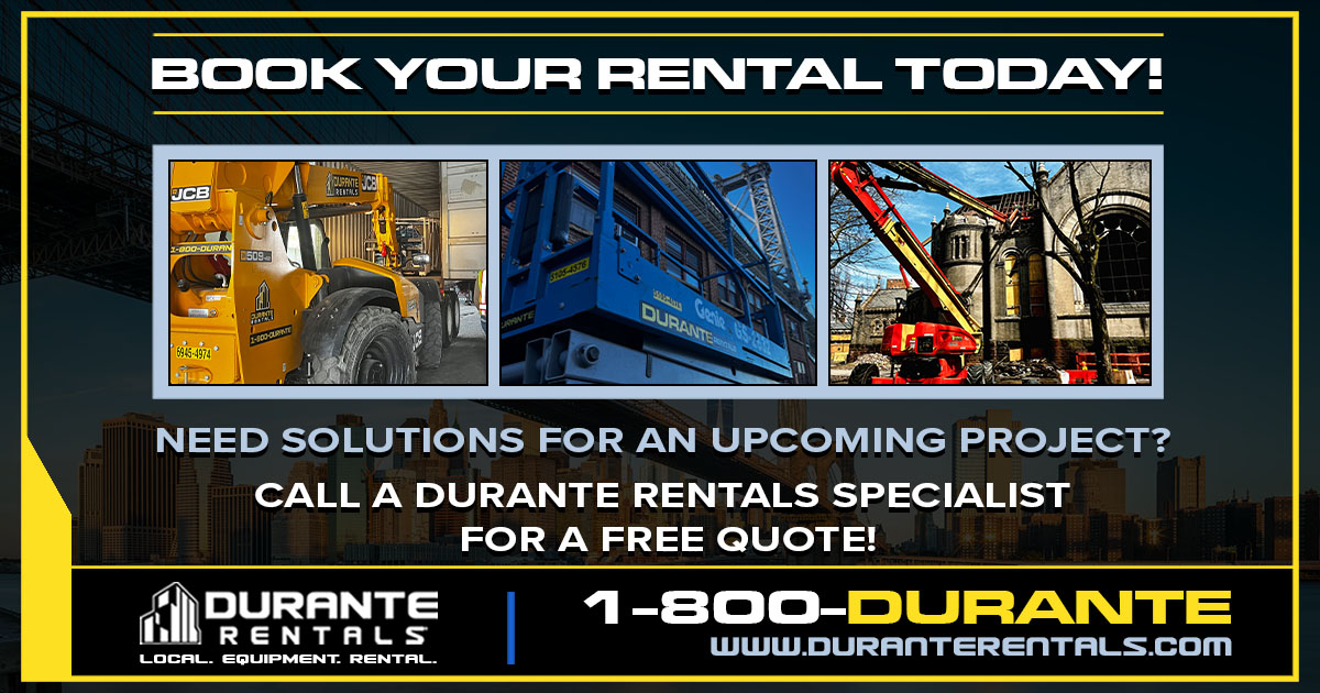 The forecast today? Sunshine and progress! Embrace the warmer days ahead and rent equipment from Durante Rentals to kickstart your projects. Call 1-800-DURANTE for a free quote or visit duranterentals.com for more information. #duranterentals #localequipmentrental