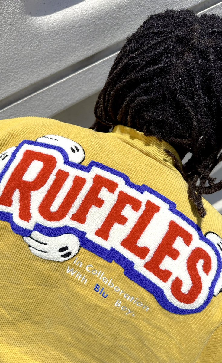 Final reminder to enter and win a limited edition @ruffles x Blu boy jacket 🚨 All you have to do is comment the name of a designer or artist you'd love to see collaborate with Ruffles next! The winners will be contacted by the official Ruffles team! #Ruffles_Partner