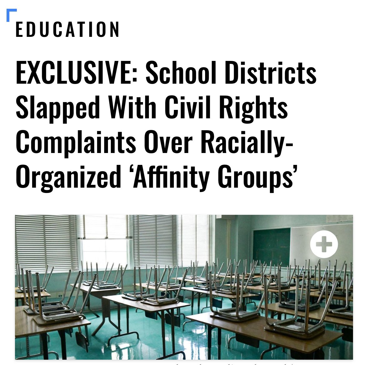 New from @DefendingEd: We filed two federal civil rights complaints against the Summit School District and the Greeley-Evans School District in Colorado for racial discrimination after they created affinity groups for Hispanic and black parents. dailycaller.com/2024/04/26/exc…