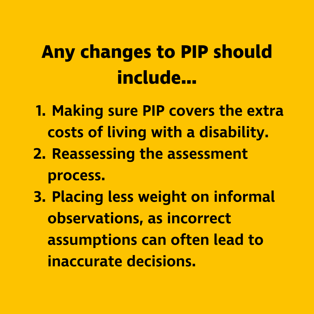 RNIB's tweet image. Today @MelJStride published proposals to change parts of Personal Independence Payments (PIP), including changes to eligibility criteria, assessment processes &amp;amp; support.

We're now digesting the detail of these changes which we know many people will be anxious to understand.