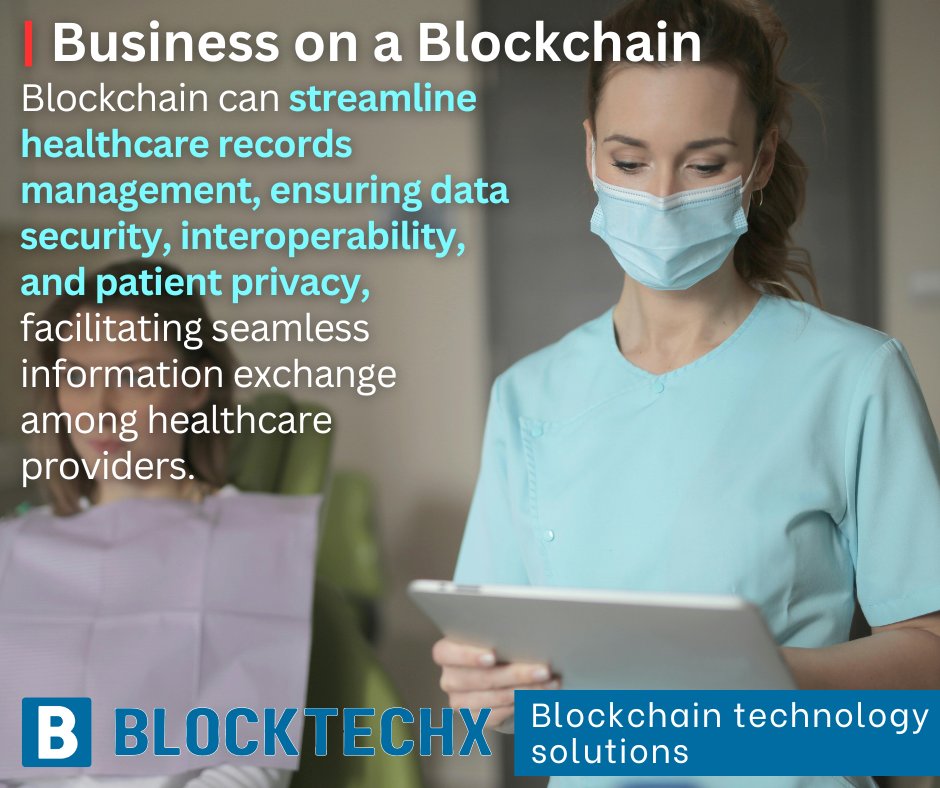 ✅ Blockchain can streamline healthcare records management, ensuring data security, interoperability, and patient privacy, facilitating seamless information exchange among healthcare providers.

#HealthcareBlockchain #PatientPrivacy #Interoperability #DataSecurity #BlocktechX