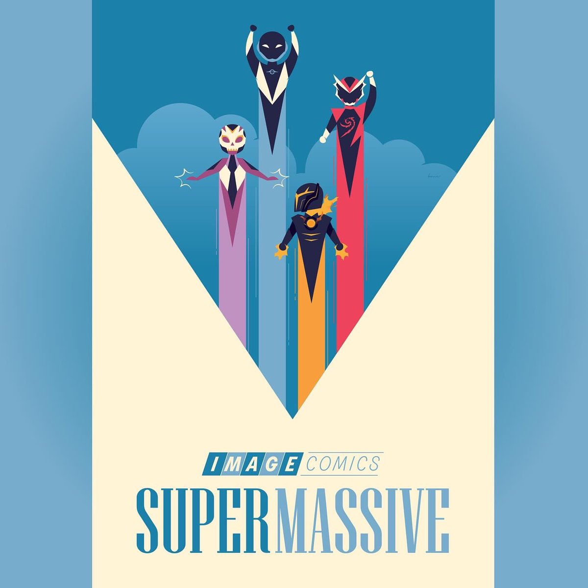 Supermassive announcements from @c2e2 this weekend! 🙌🏻🩵 I’m excited to share my B CVR design for the 2024 Supermassive edition! Hitting shelves at your local comic book store this July.