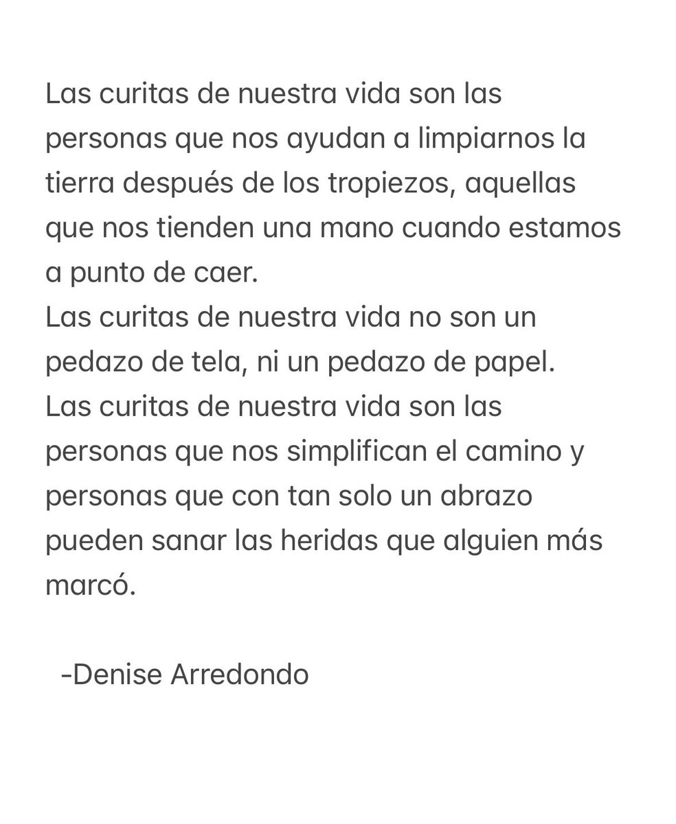Las curitas de nuestra vida 🤍