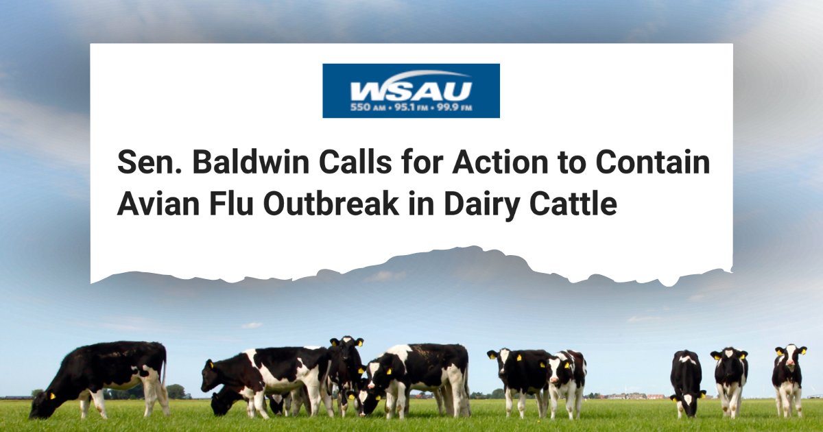 I’m calling on the federal government to step up and help our dairy farmers and producers combat this outbreak so we can stop the spread of this virus and keep consumers safe.