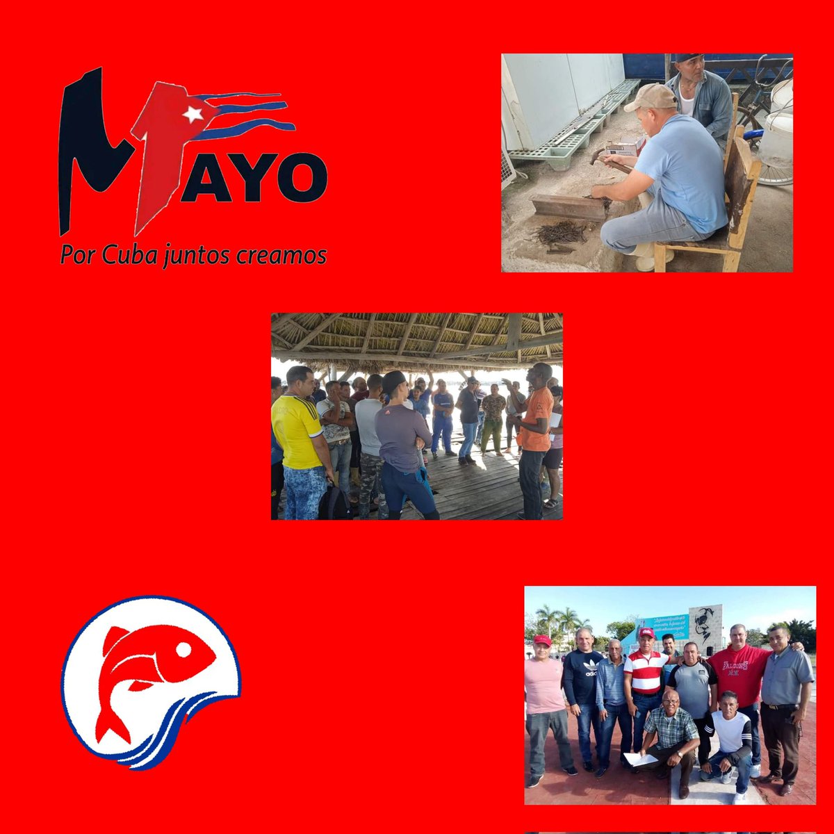 #PescadoresPorLaProductividad en #CiegodeAvila diremos presente el próximo #1roDeMayo , para patentizar una vez más las razones que defiende la mayor de las Antillas ante el mundo y el respaldo mayoritario de los cubanos a su Revolución. #PorCubaJuntosCreamos