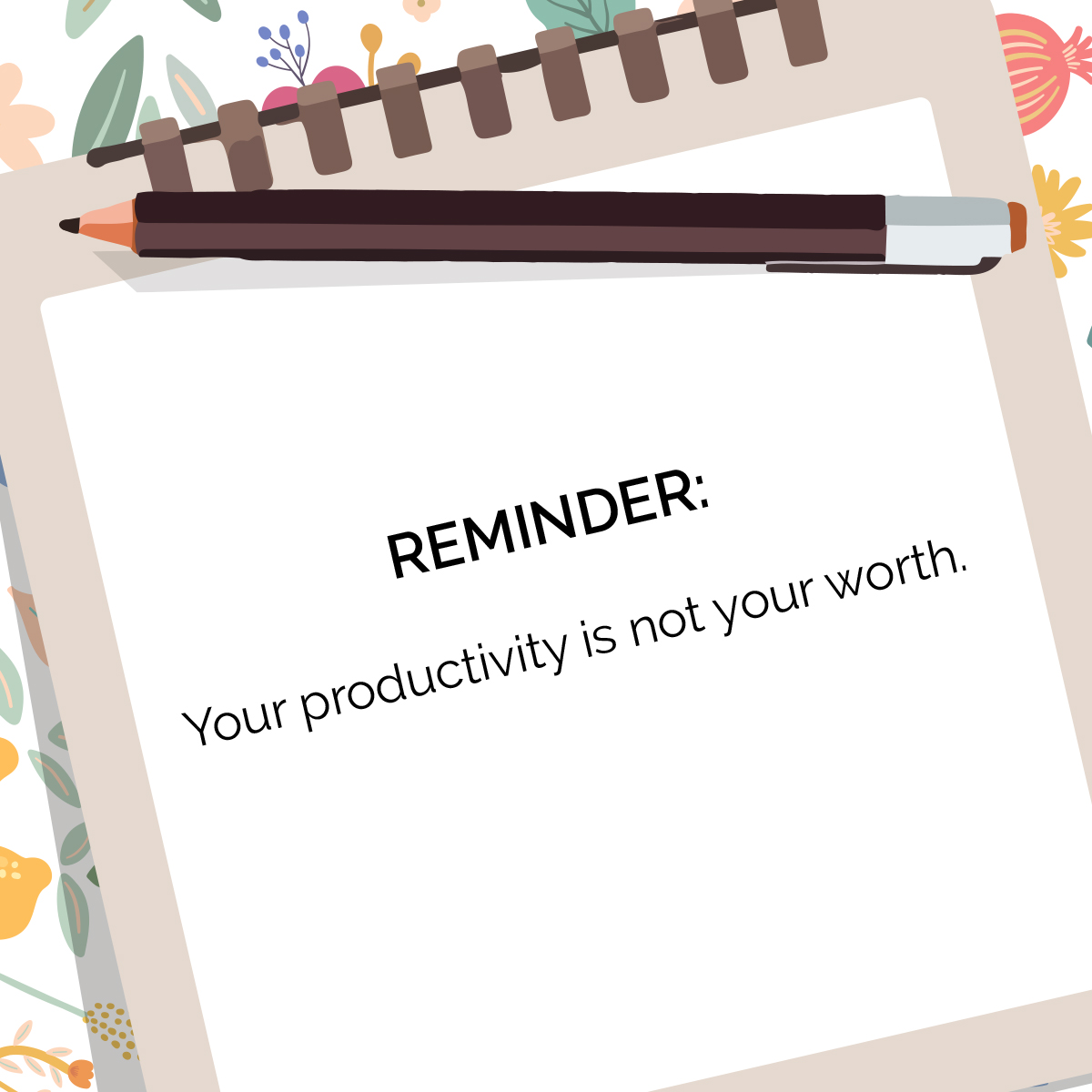 Time to remember #BeautyBosses: Your productivity is NOT your worth! Your value goes way beyond that to-do list.  📝 

#MondayMindset #SelfWorthMatters