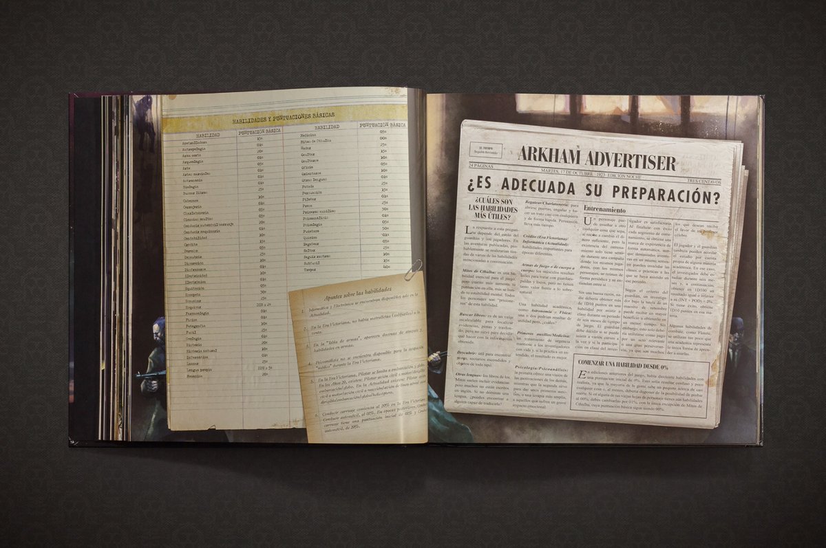 Call of Cthulhu 6th Edition RPG (<a href="/EdgeStudioEs/">Edge Studio España</a> / <a href="/Chaosium_Inc/">Chaosium</a> ) Edicion Primigenia, Spanish Version based on HP Lovecraft cosmic horror.  Art Direction, Graphic Design, Illustration.