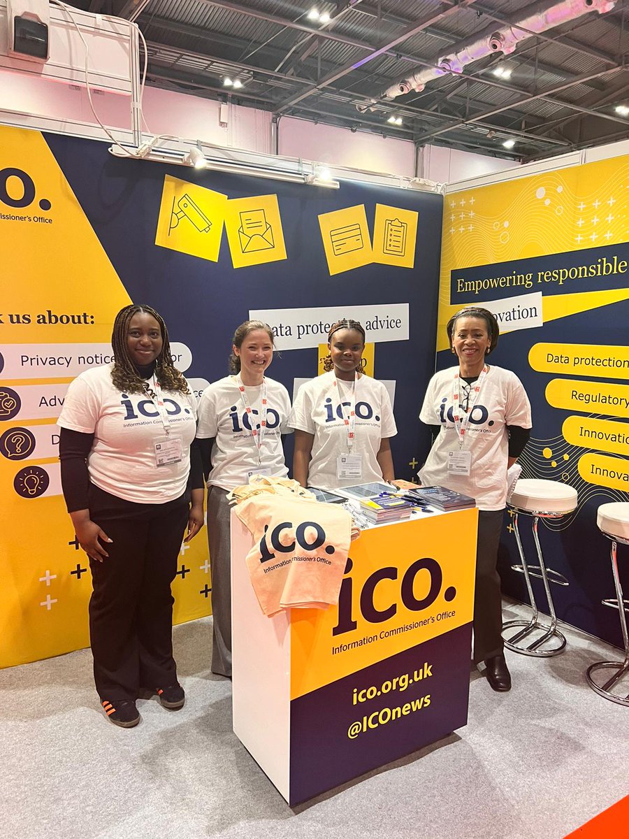 We met loads of small businesses at #SMEXPO23 to talk about innovation and looking after personal information to develop products and services. And privacy notices!

If your business needs a new one try out our generator: ico.org.uk/for-organisati…

#HereToHelpSMEs