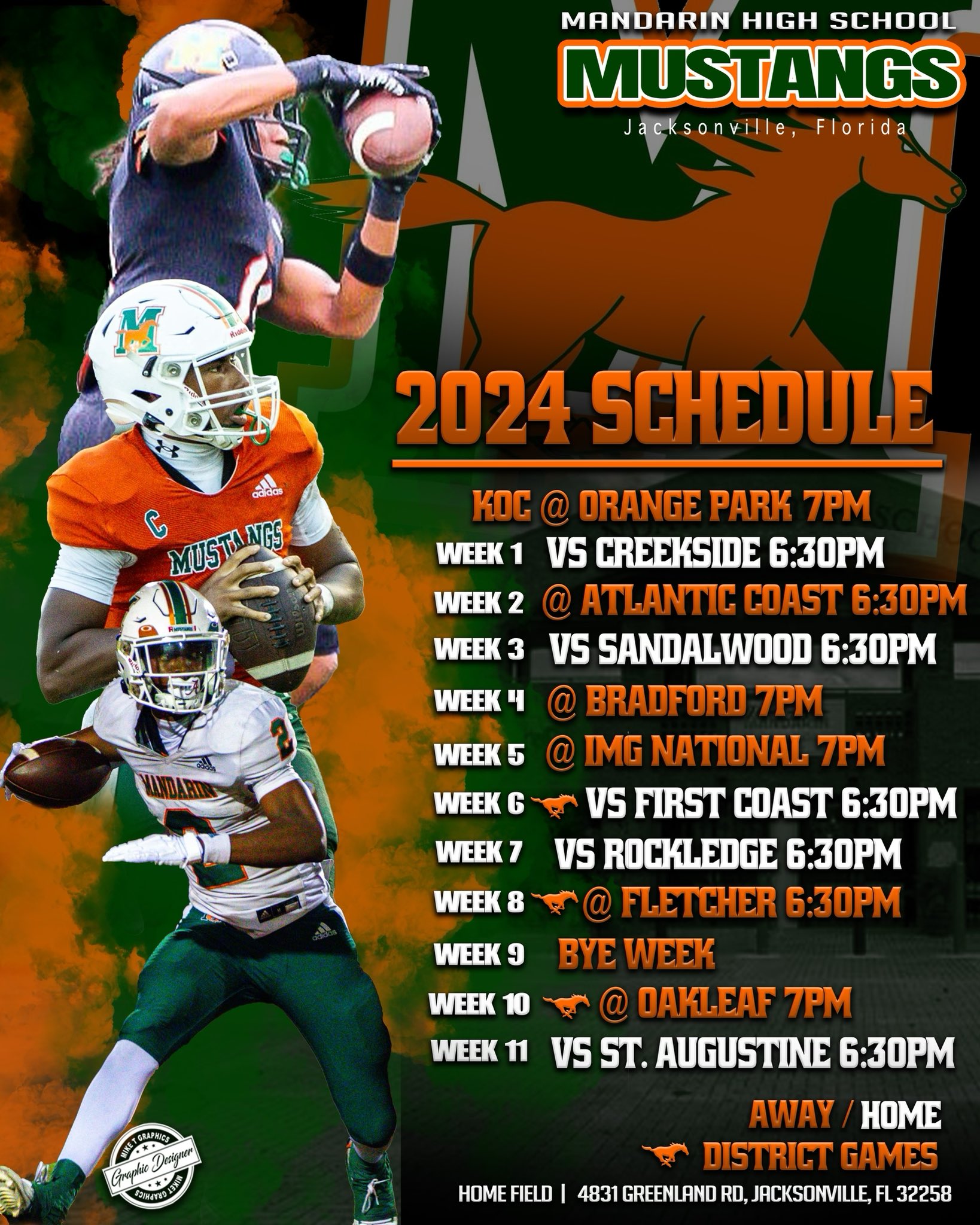 Mandarin Mustangs Logo