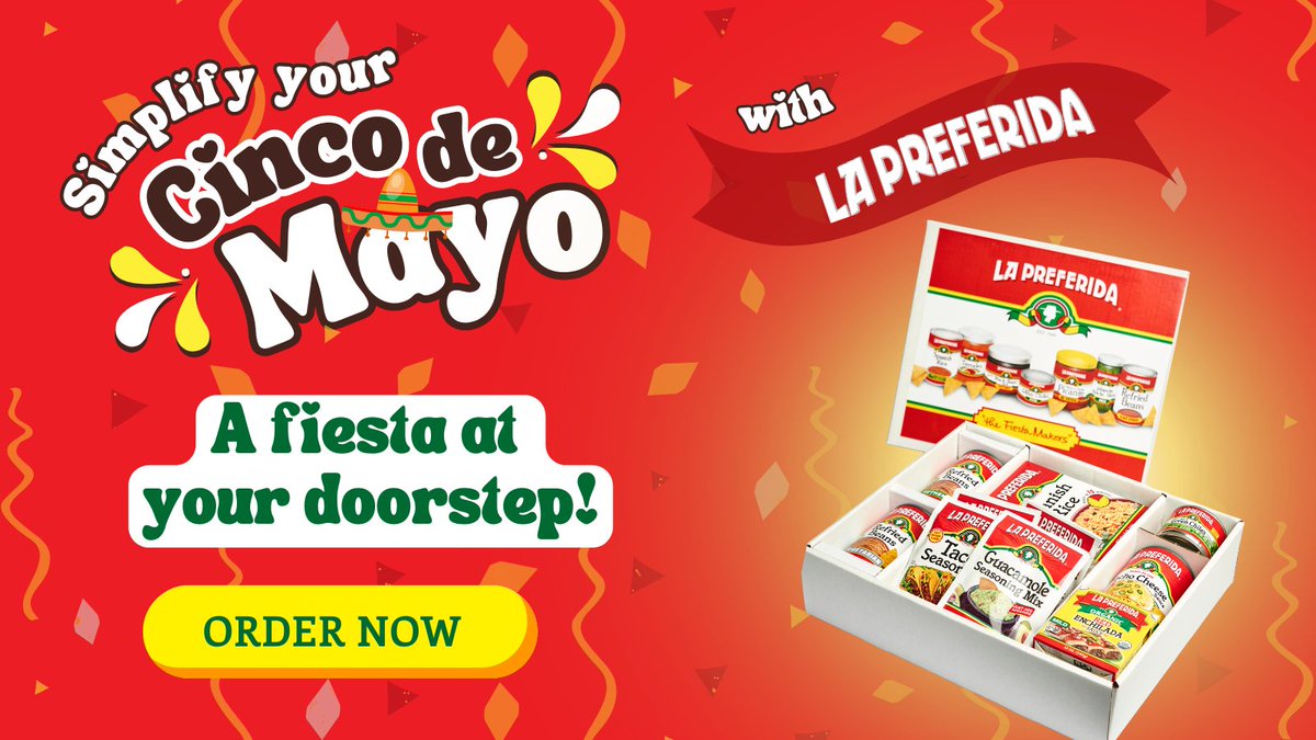 Celebrate your Cinco de Mayo in style with @lapreferidainc ready-made fiesta kits! Featuring our greatest hit items. 

Get a taste of Mexico delivered right to your door, click here - bit.ly/3W8dSfr

#CincoDeMayoParty #MexicanRecipes #FamilyOwnedCompany #ChicagoBrand