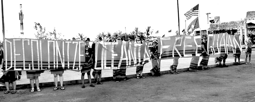 As we prepare for the 13th Festival of Pacific Arts in Hawaiʻi, a festival to reunite Pacific cultures, Let’s remember the last FestPac in 2016 in Guam, which ended with Pacific activists holding banners that read: “Decolonize Oceania” “Free Guahan”