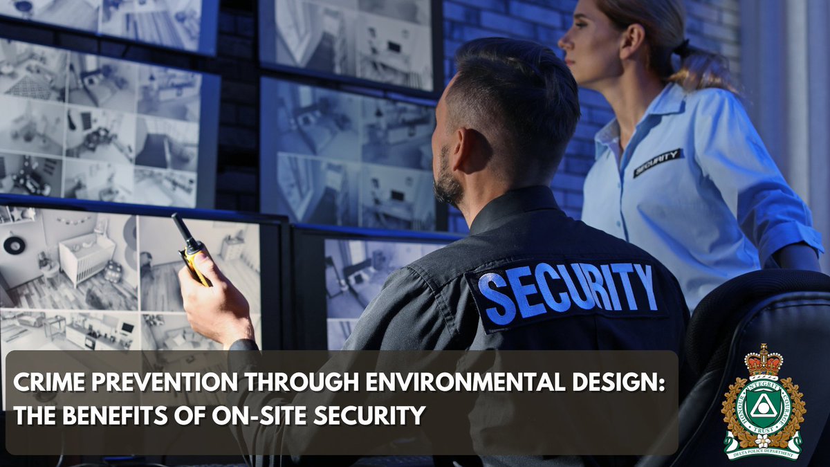 Today, we continue our discussion on #CPTED by highlighting the importance of on-site security. 🛡️ Benefits include crime prevention, swift emergency response, building customer trust, asset protection, enhanced surveillance. 

Book a complimentary assessment with your local…