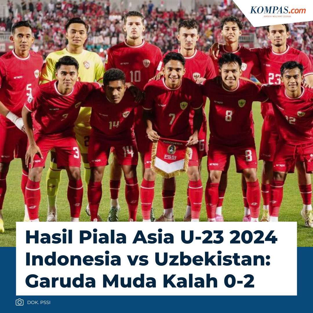 Indonesia harus mengakui keunggulan Uzbekistan setelah kalah dalam laga semifinal Piala Asia U-23 2024 pada Senin (29/4/2024). Meski kalah, Indonesia masih memiliki peluang untuk lolos Olimpiade Paris 2024 jika memenangi duel perebutan juara ketiga. Tetap semangat garuda…