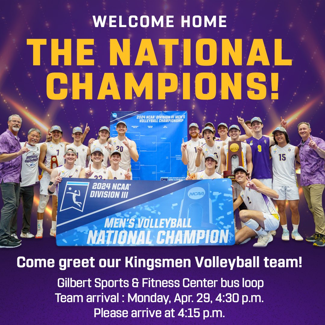 Kingsmen Volleyball is coming home with a Natty!! #OwnTheThrone