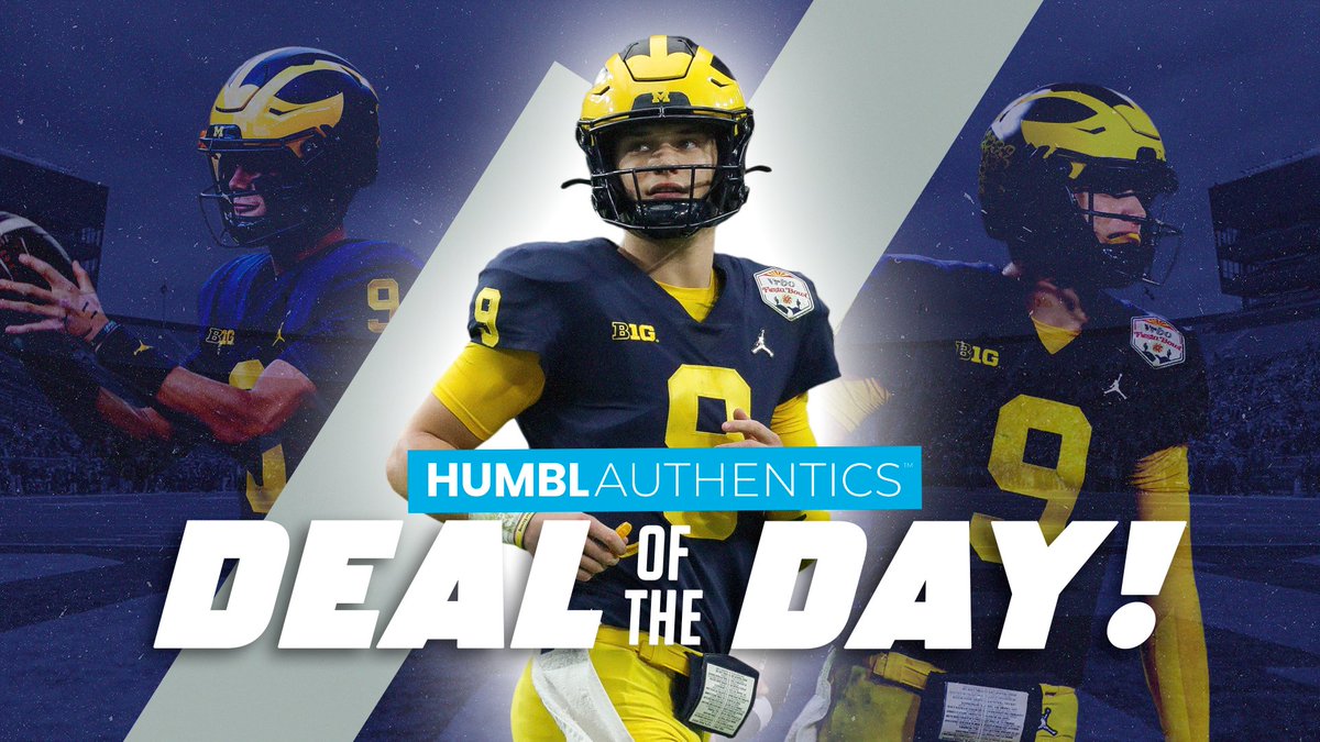 TAPinvest's tweet photo. #HUMBL Deal of the Day

Secure Your Signed J.J. McCarthy Jersey as He Embarks on a Promising #NFL Journey

Head over to https://t.co/4Clz5cTgQd to learn more!
#HMBL $HMBL #Michigan #Skol https://t.co/E16BcdBdGn