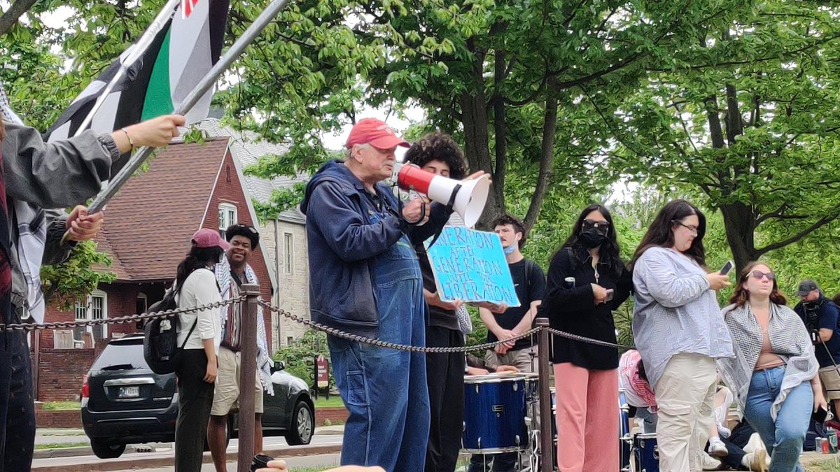 Guy Loftman, who originally codified the Dunn Meadow policy so flagrantly ignored by Whitten. The encampment is a beautiful space of intergenerational resistance. Join for a day of music, art, teach-ins, and community. Together we win!