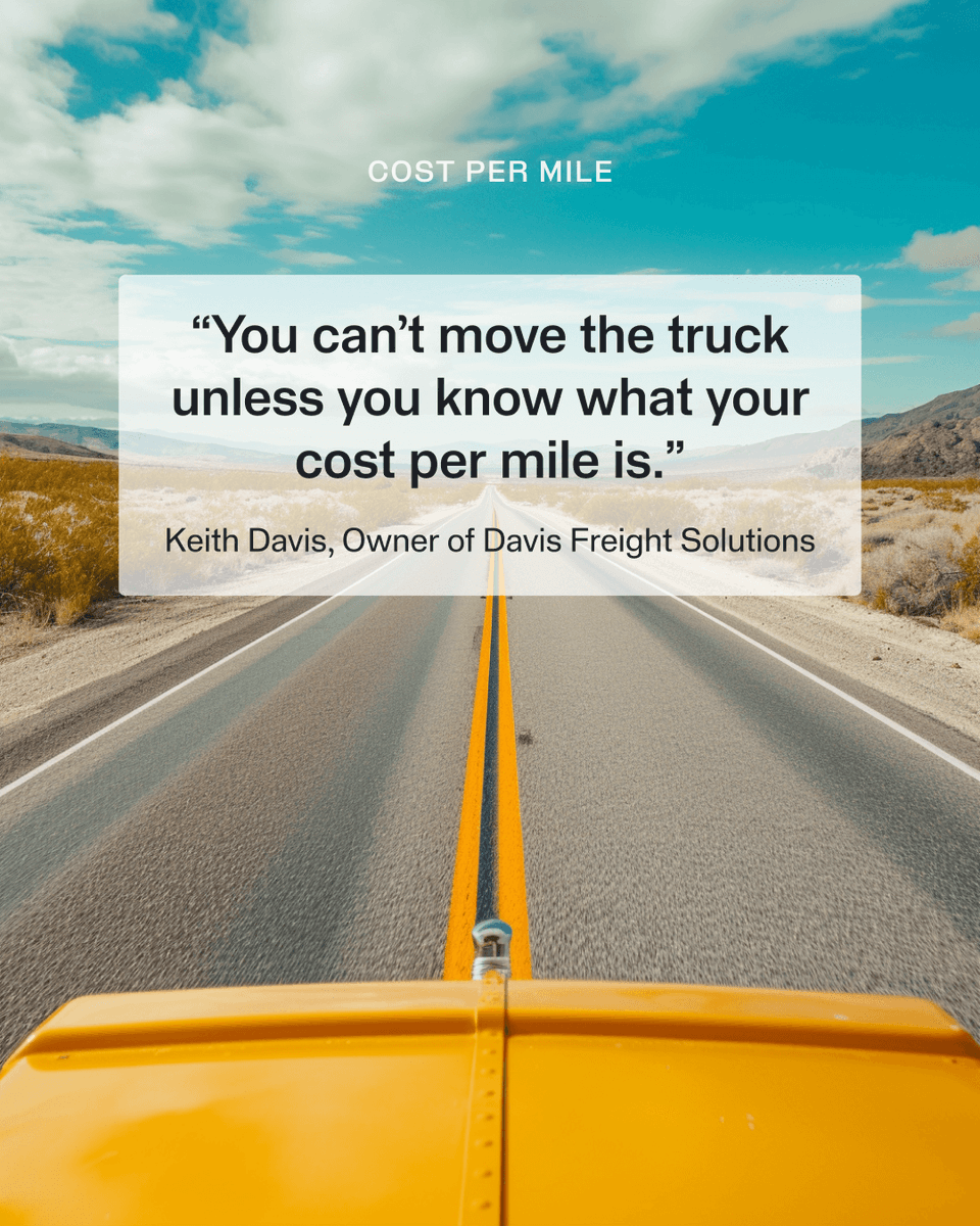 Every time you take the truck out, know you’re netting positive. Learn more about cost per mile tinyurl.com/377jc8m3