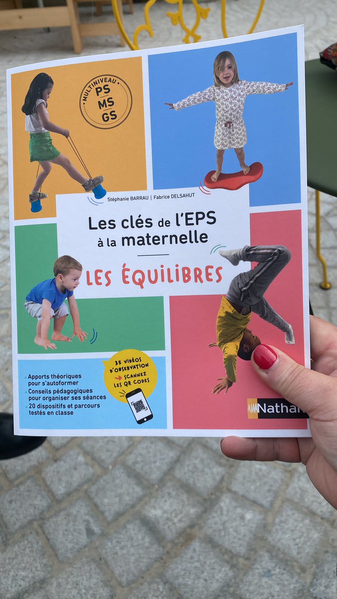 C est avec beaucoup d’émotion et de fierté que je vous annonce la sortie du livre retraçant l’expérimentation menée sur l’école Renaudot avec <a href="/DelsahutFabrice/">Fabrice Delsahut</a> autour des équilibres à l’école maternelle aux Ed.Nathan! 
<a href="/acpoitiers/">Académie de Poitiers</a> <a href="/MariePaquet86/">Marie PAQUET</a> <a href="/JacquesBrouleau/">Jacques Brouleau</a> <a href="/BndicteRobert/">Bénédicte Robert</a>
