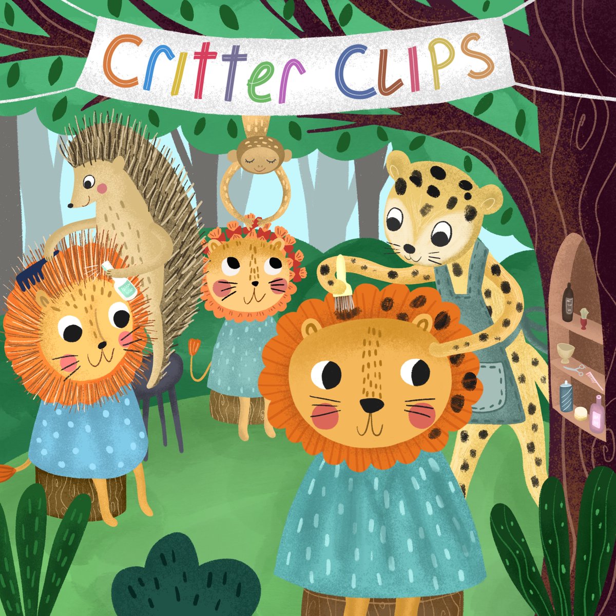 For @SCBWI's monthly prompt Barbershop. I wanted to draw the same animal (lion) and show how different the hair would look depending on who worked on it.
#SCBWIdrawthis #scbwiillustrators #scbwi #scbwidrawthisbarbershop
#childrensbookillustrator #childrensbookillustration #kidlit