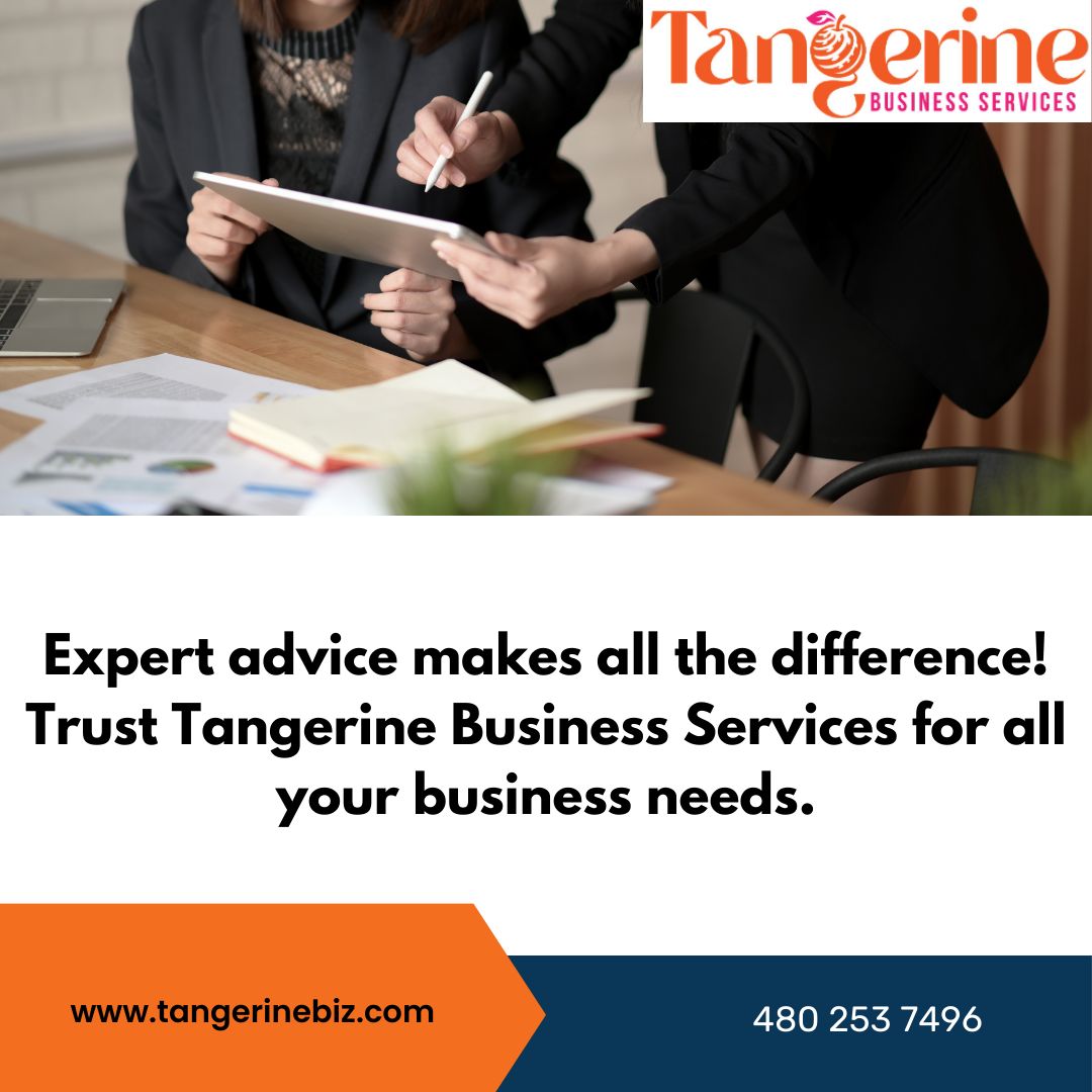 'Expert advice makes all the difference! 📚 Trust Tangerine Business Services for all your business needs. #ExpertAdvice #BusinessSolutions'