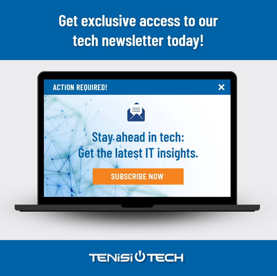 Stay on top of the tech wave 🌊 with #TenisiTech’s newsletter. From insights to trends, we've got you covered. Subscribe to our tech newsletter today ➡️ bit.ly/3wcVgAo #TechNews #ITInsights