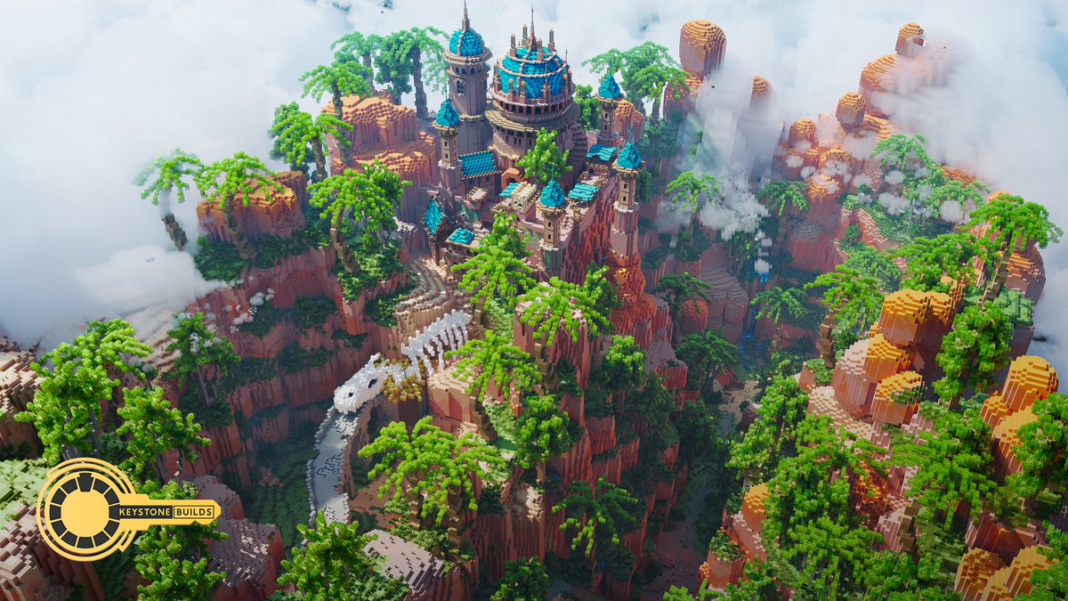 Conquering the clouds! This mountaintop castle looks impregnable. 
What do you think?