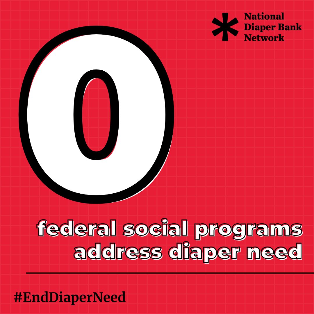 There are 0 federal programs that address diaper need. Help us #EndDiaperNeed by urging your Senator and Representative to sign on as co-sponsors of the End Diaper Need Act of 2023 here or at the link in our bio: actionnetwork.org/letters/end-di…