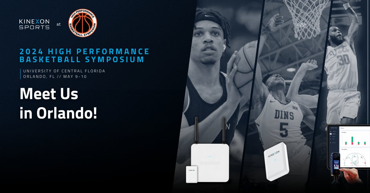 🏀RLANDO HERE WE COME!! The #KINEXONSports team returns to the High Performance Basketball Symposium this year with more data analytics insights and new product developments to help coaches gain an edge over their competition. Don't forget to stop by the booth! #InnovateTheGame