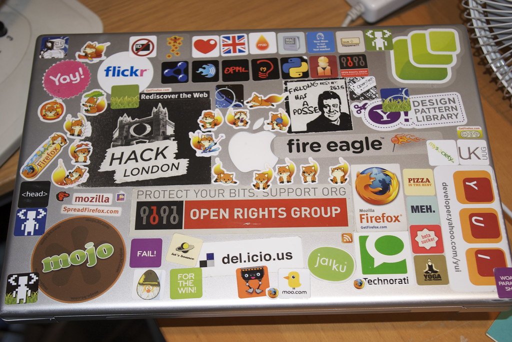 I can't decide which look for my laptop. I like clean but stickers are so cool. What's your team?