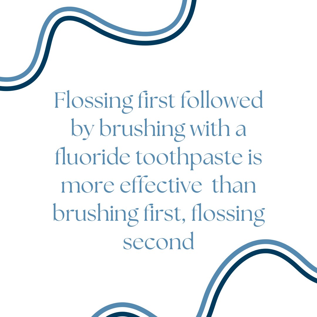 IllinoisDental's tweet image. Optimize your oral routine for a winning smile! 💪🦷 Start with flossing to clear out those pesky bits, then brush with fluoride toothpaste for maximum protection! It's the dynamic duo your teeth deserve! 😁✨ #FlossFirst #BrushSmart