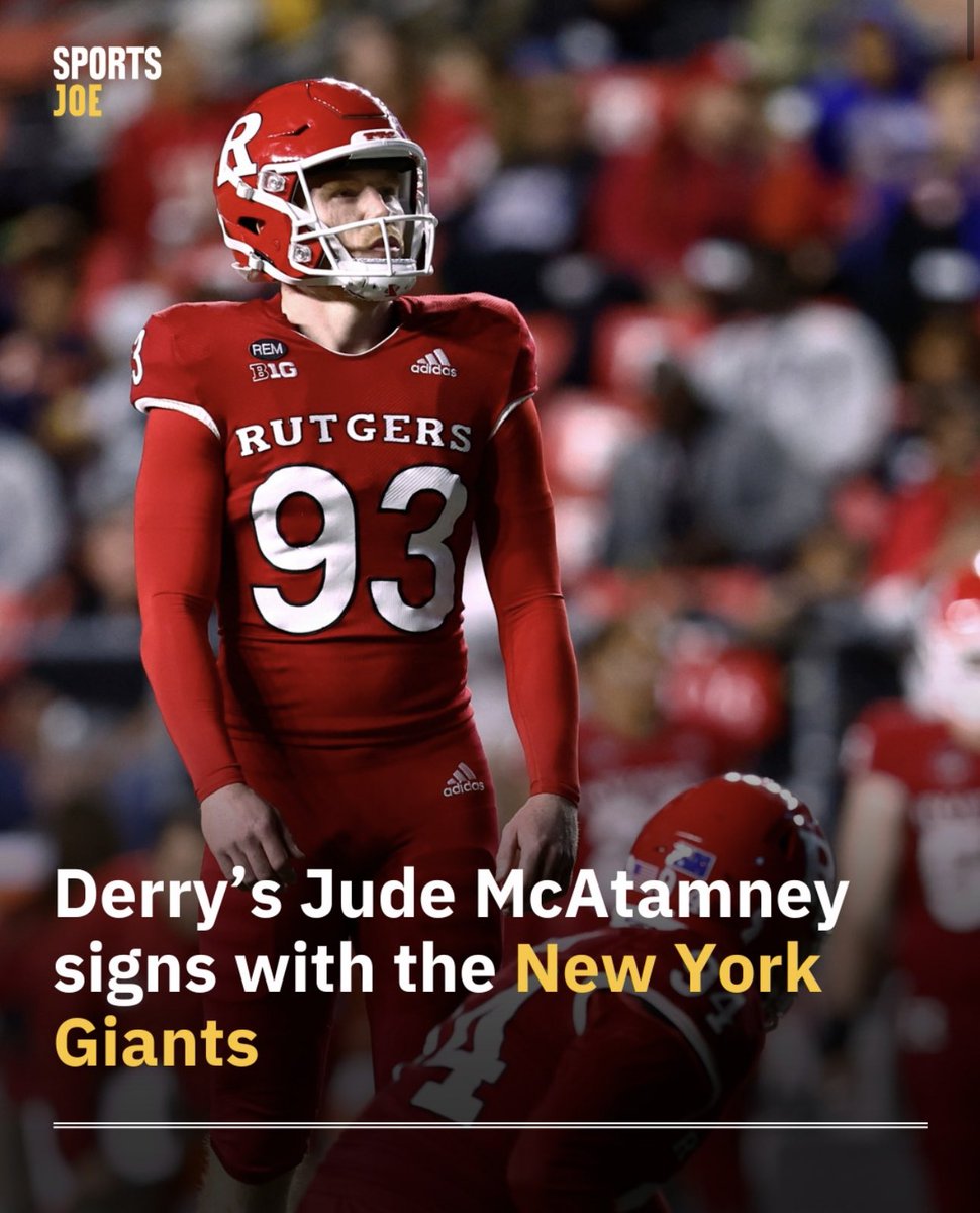 Another 1️⃣! From Swatragh to New Jersey: Jude McAtamney has signed with the Giants. New for @SportsJOEdotie: sportsjoe.ie/us-sports/jude…