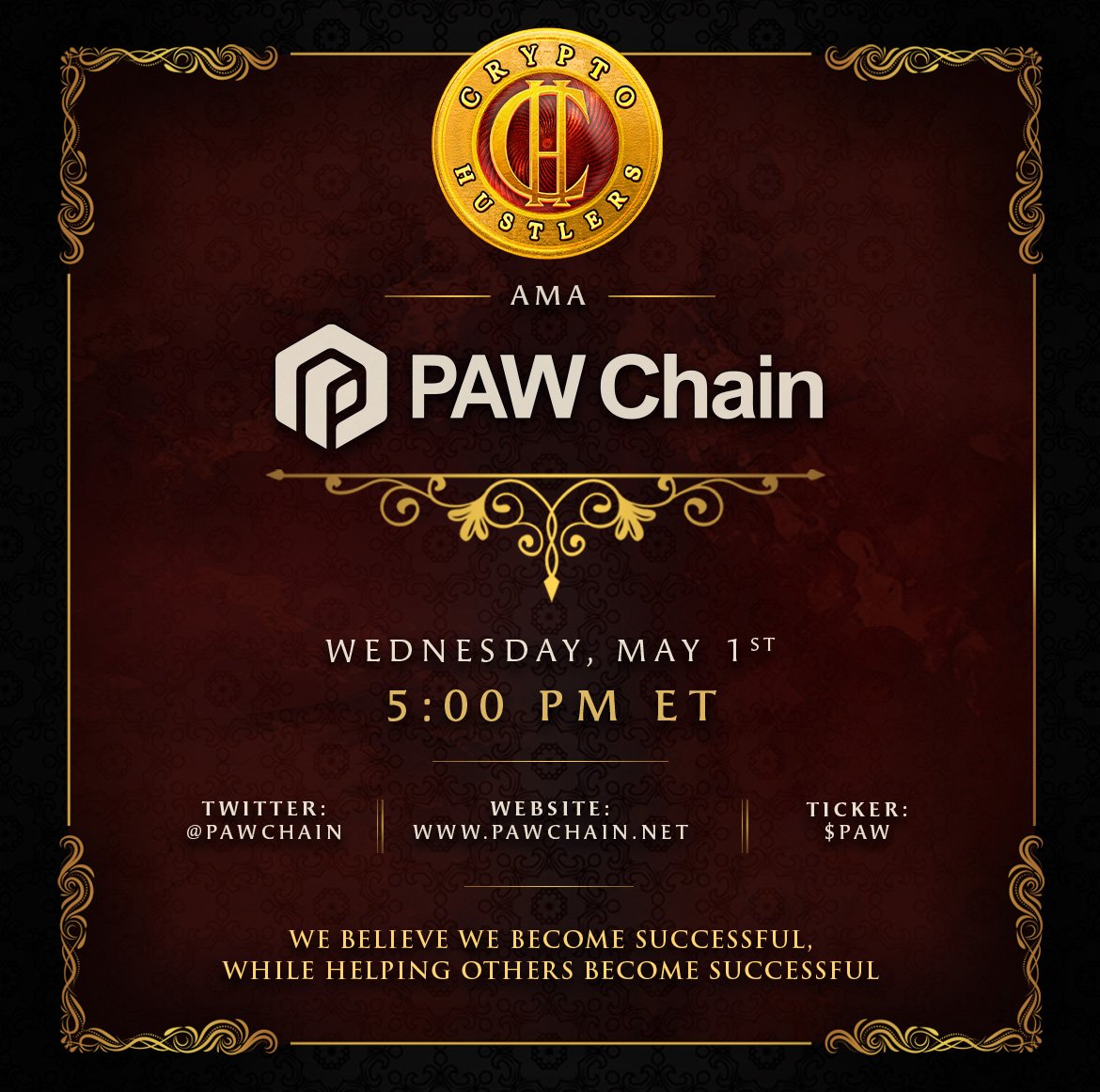 Set your reminders for May 1st so you don't miss our AMA space with @PawChain! Embrace a decentralized multi-chain realm, uniting industries globally as we bridge traditional and crypto worlds seamlessly. PawChain revolutionizes how industries interact with cryptocurrencies and…