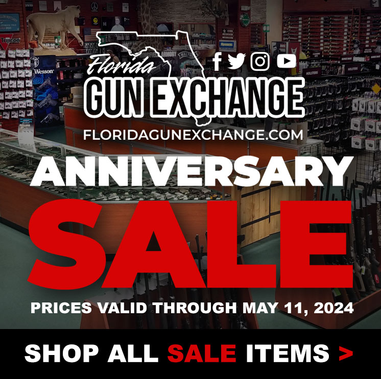 FLGX's tweet image. 📷 It's that time of year! Our 2024 Anniversary Sale is underway. Hundreds of deals on firearms, ammunition, optics, accessories and lots more! Shop in-store or online to skip the line.

floridagunexchange.com/.../anniversar…