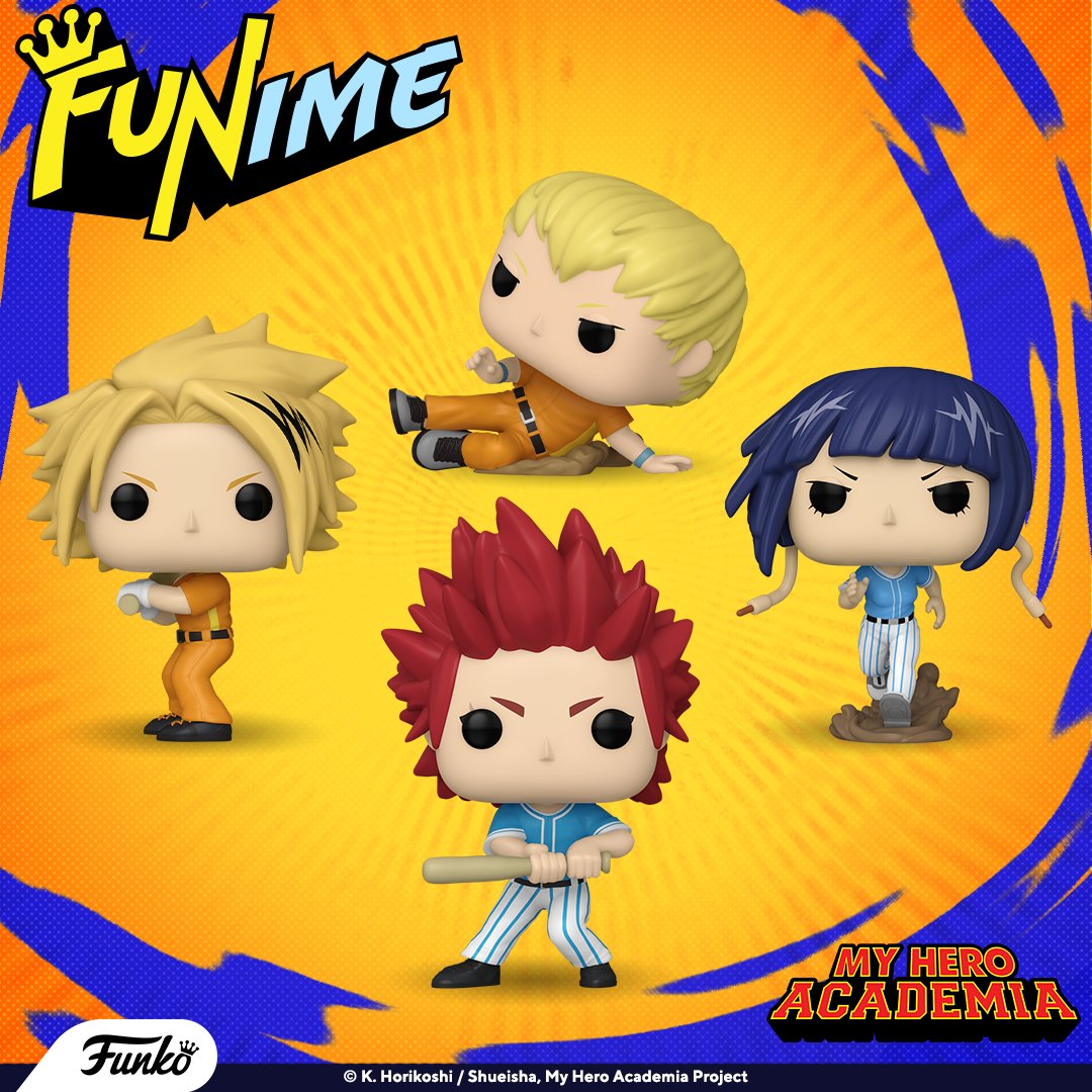 Step up to the plate and secure a win with the Pro Heroes from My Hero Academia. Collect the whole team to complete your set! amzn.to/3weZ6c8 Which anime will take the spotlight next week? Give us your guesses in the comments below! #Funko #FunkoPOP #Funime #MHA