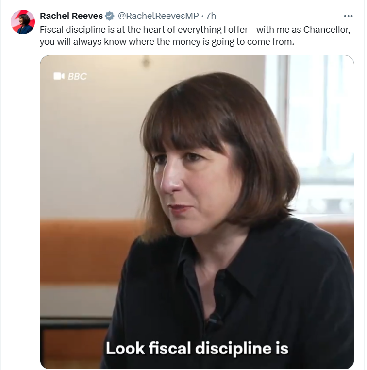 Fiscal discipline is ... Labour's euphemism for austerity