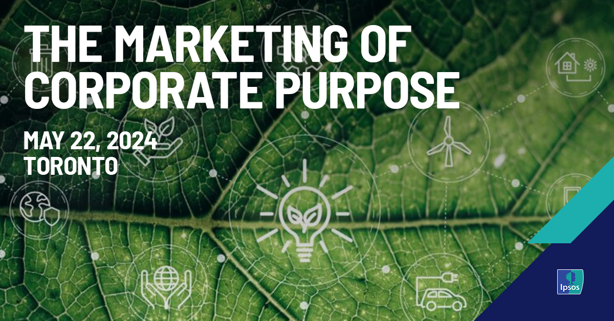 Join us on May 22 for a session, in the simplest of terms, about the selling of Corporate Purpose. It will cover a lot of ground and in doing so will answer two primary questions: who are today's conscious consumers, and how to talk to those consumers. ipsos.com/en-ca/marketin…