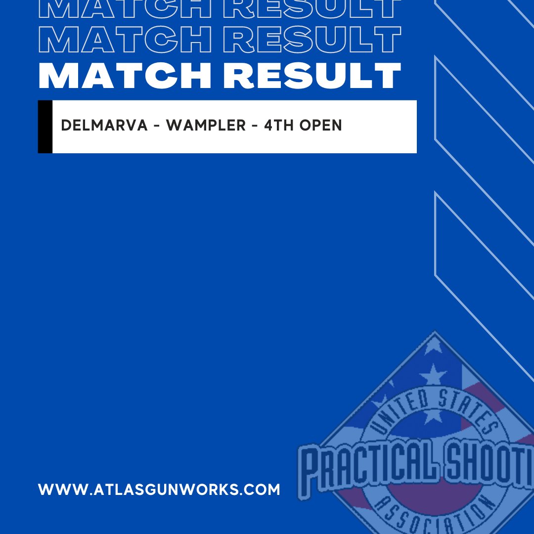 AtlasGunworks's tweet image. Nicely done Wamp!
#uspsa #theuspsa #opnlyshootopen