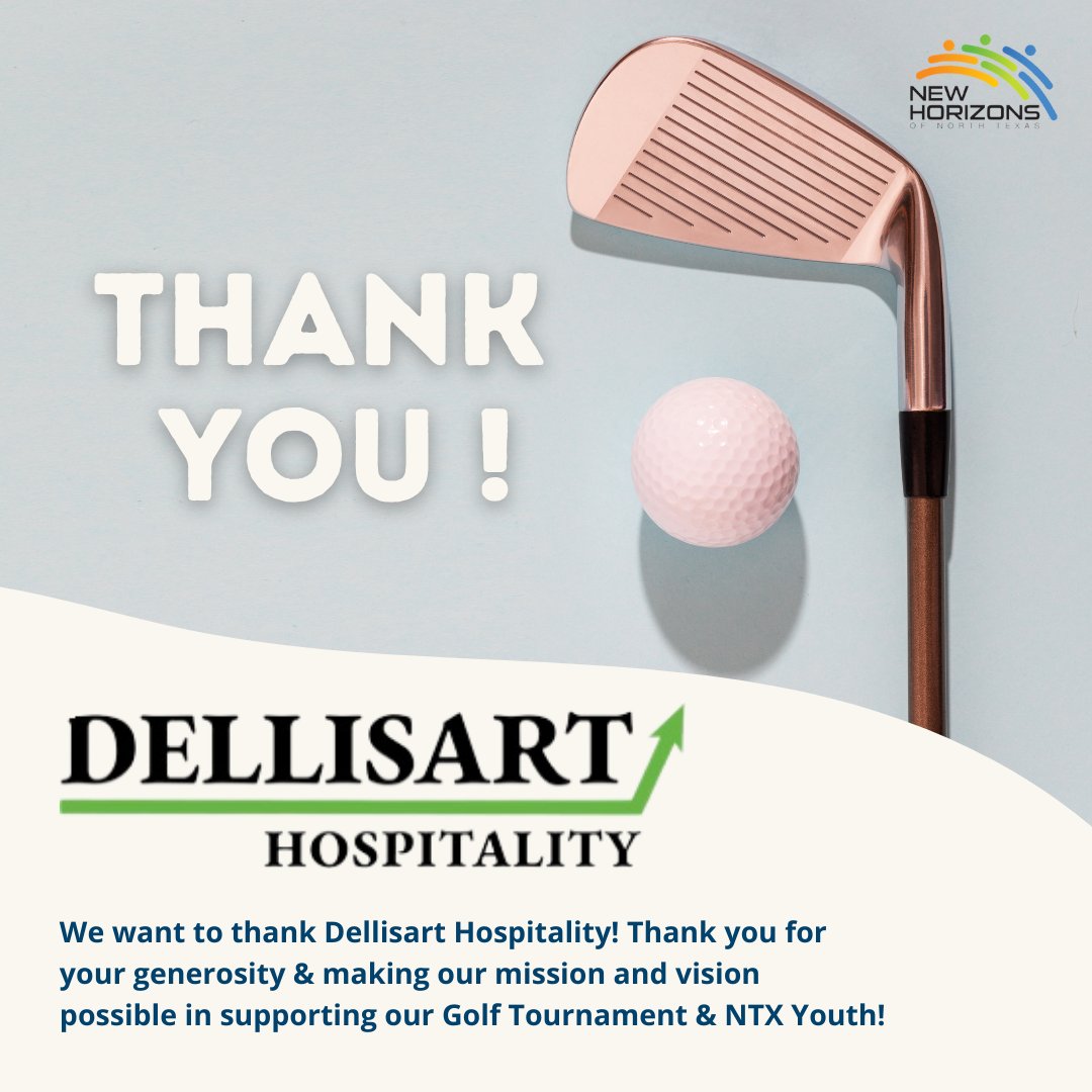 Huge thank you to Dellisart for their #generosity in funding our upcoming #GolfTournament!! You're awesome! 🏌 We are so touched to see people come together to support our cause and mission of serving #ntx youth! Only two weeks away! Sign Up in Bio! #dfwmeetups #charity