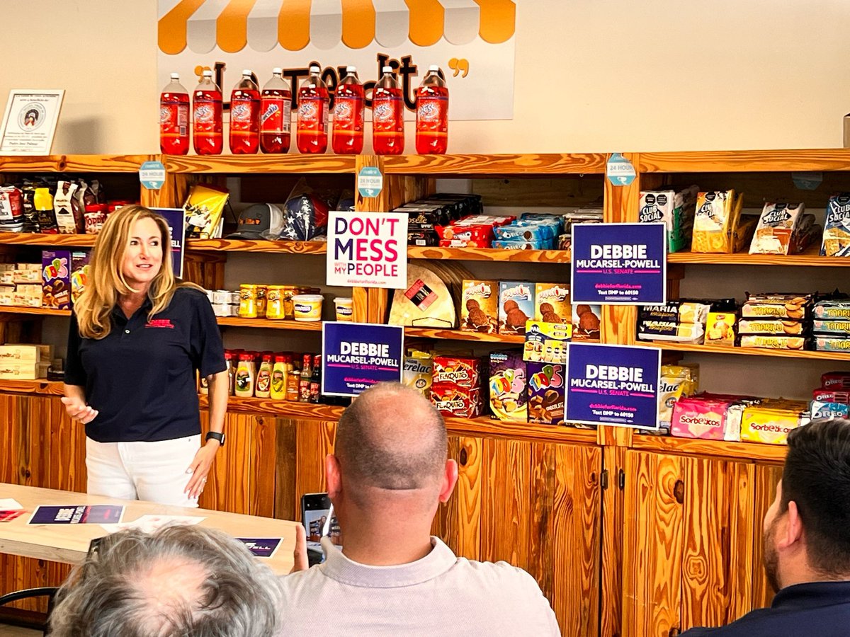 Thank you Debbie Mucarsel-Powell for coming to Osceola County! Debbie is a fierce fighter for women’s reproductive rights and healthcare for Floridians. I’ve endorsed her and I’m looking forward to voting for her in November and pink slipping #RickScott!