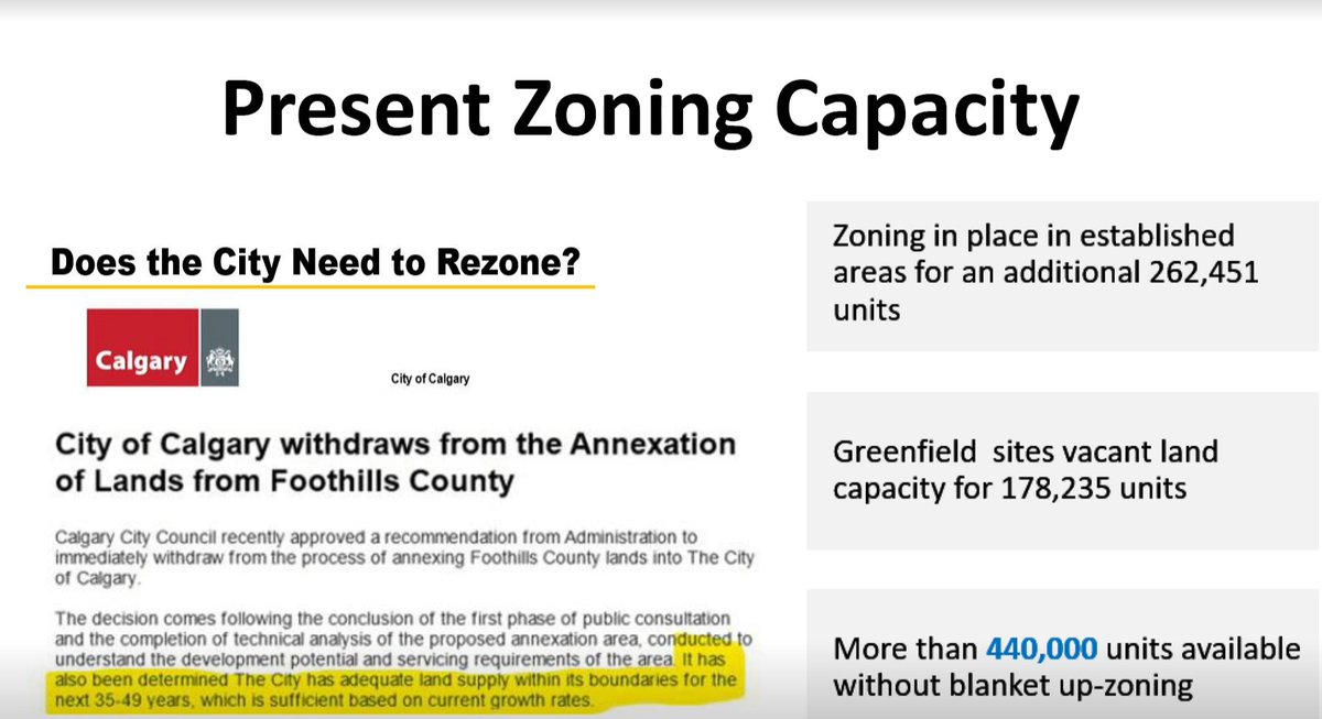 More than 440k units available WITHOUT Blanket up-zoning in Calgary.

This is a pretty important detail that not a lot of Calgarians were made aware of.
