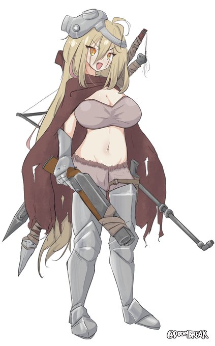 TRPG用に描いたOC
DEX15の野生女 